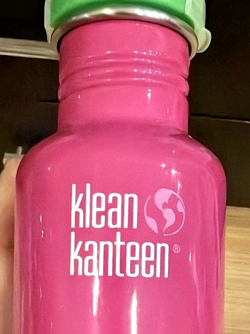 Klean Kanteen Kid Classic Sippy Bottle 12 oz Pink & Green